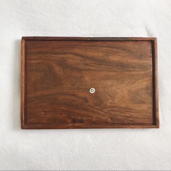 Indian Carved Wooden Tray - Picture 6 of 8